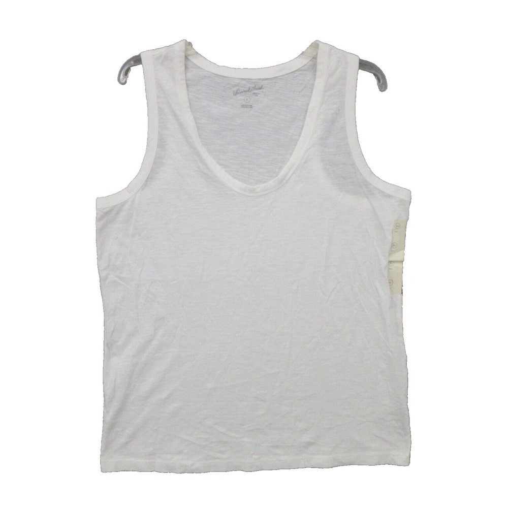 Universal Thread Mens Shirt Extra Large XL White Scoop  Sleeveless Cotton New